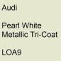 Preview: Audi, Pearl White Metallic Tricoat, LOA9.